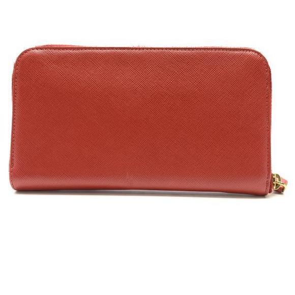 Prada Saffiano Long Wallet Red - Picture 3 of 9